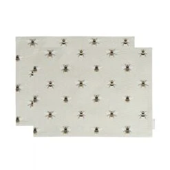 Bees Fabric Placemats (Set Of 2)