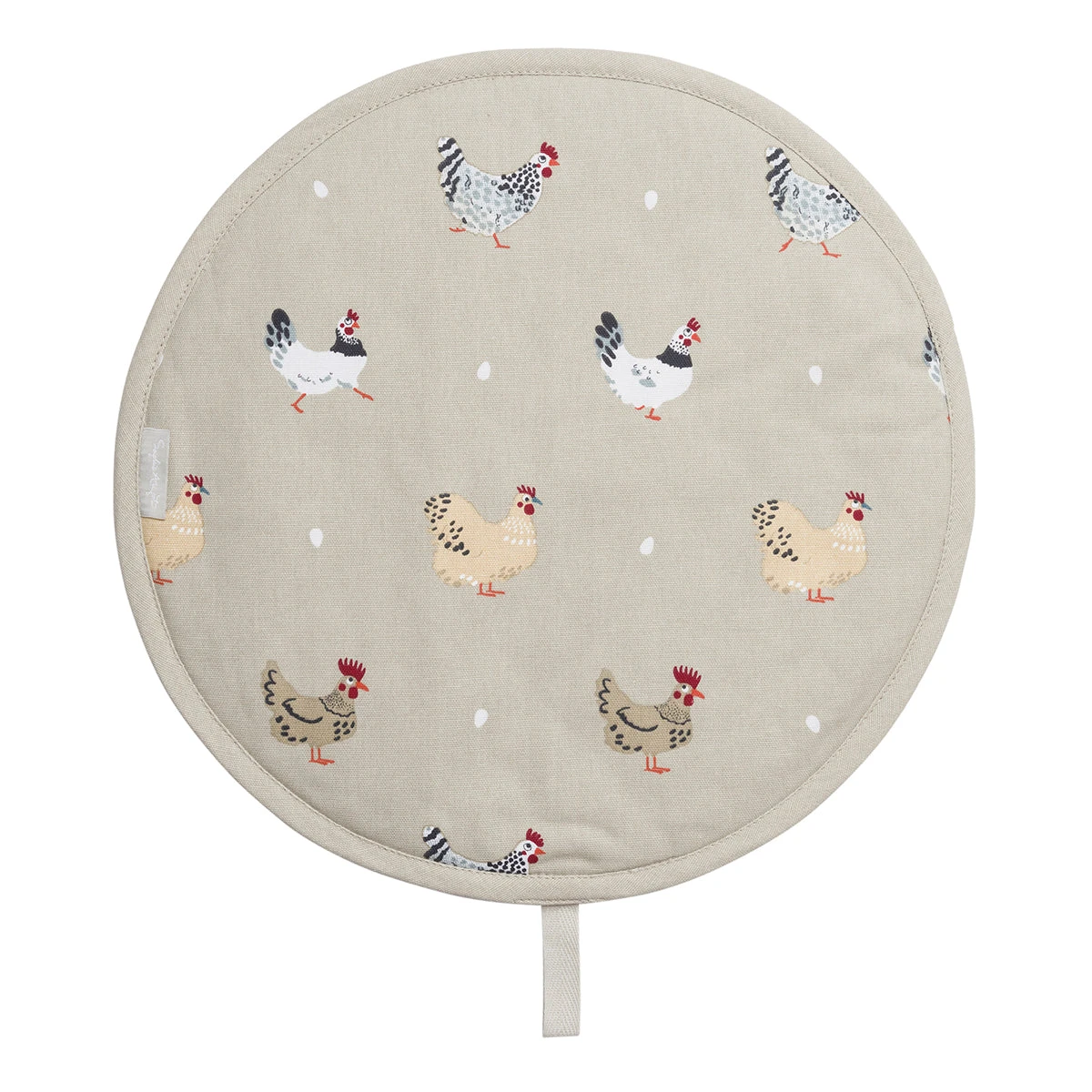 Lay A Little Egg Hen Circular Hob Cover 3 Lay A Little Egg Hen Circular Hob Cover