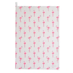 Flamingos Tea Towel
