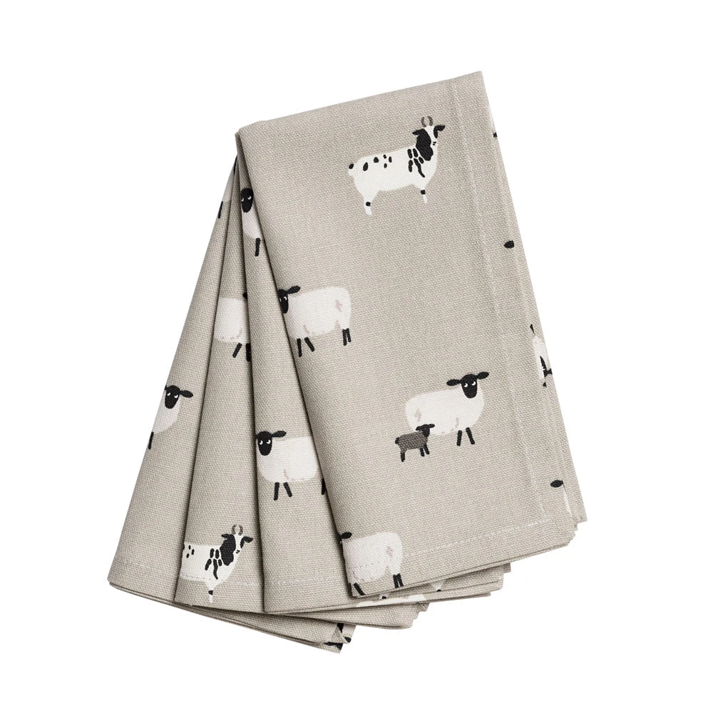 Sheep Napkins (Set Of 4) 3 Sheep Napkins (Set Of 4)