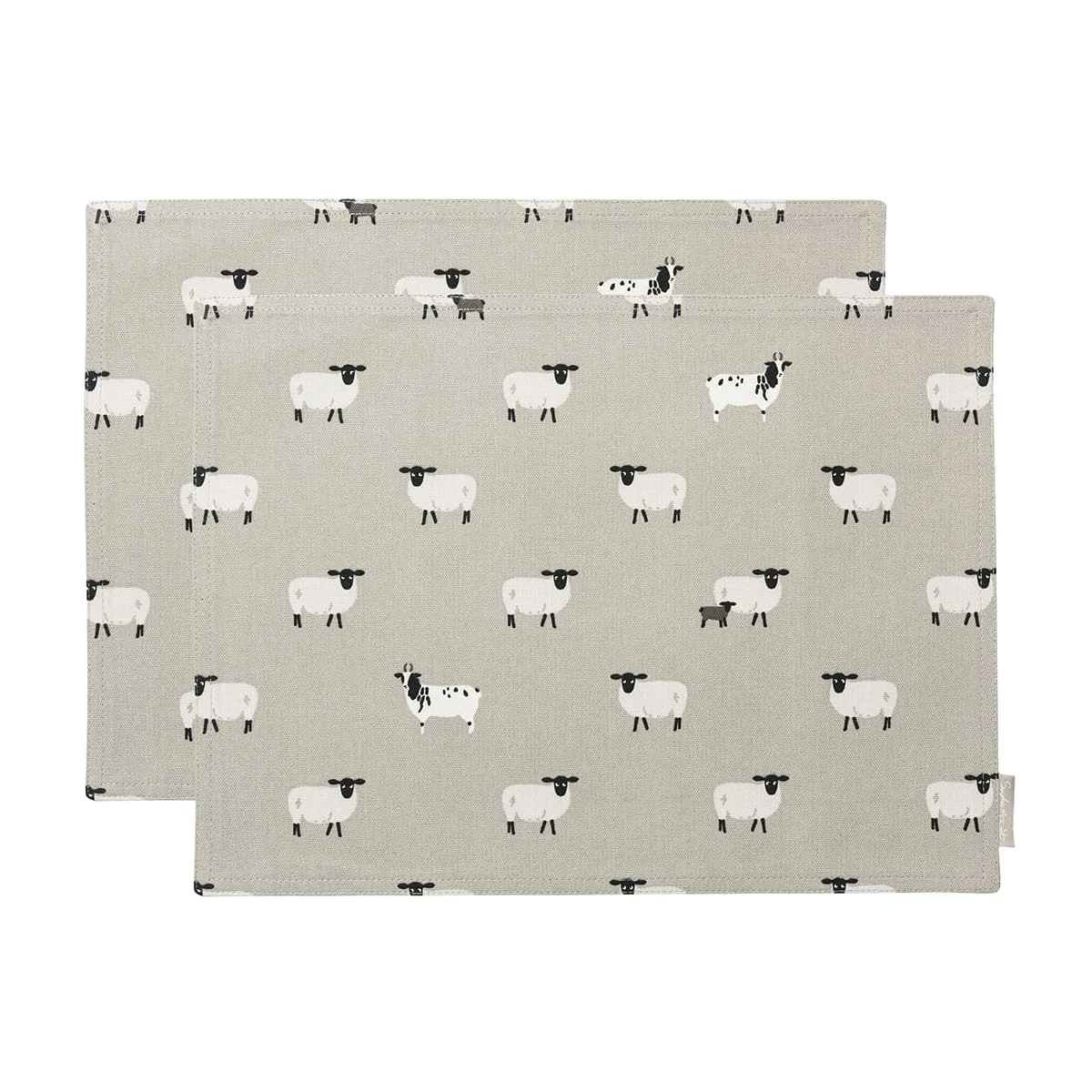 Sheep Fabric Placemats (Set Of 2) 3 Sheep Fabric Placemats (Set Of 2)