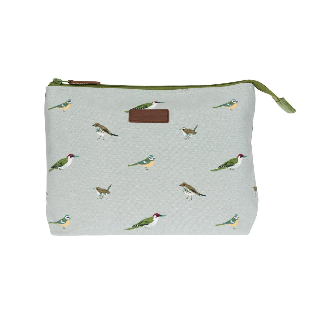 Garden Birds Canvas Wash Bag 3 Garden Birds Canvas Wash Bag