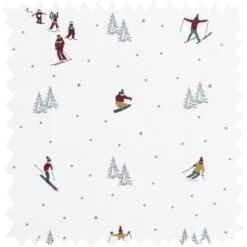 Skiing Pot Grab -Sophie Allport all49000 skiing fabric swatch high res ba2bc229 c9d2 4413 a260 2bf4a03e9253