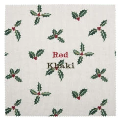 Holly & Berry Adult Apron -Sophie Allport all50000 christmas holly and berry fabric swatch cut out personalisation cut out high res