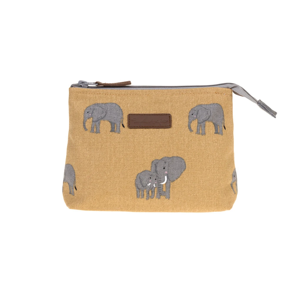 Elephant Canvas Makeup Bag 3 Elephant Canvas Makeup Bag