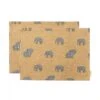Elephant Fabric Placemat (Set Of 2) -Sophie Allport all54820 elephant zsl fabric placemat set of 2 cut out high res