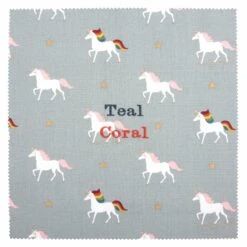 Unicorn Kids Lunch Bag -Sophie Allport all55000 unicorn fabric swatch cut out personalisation high res