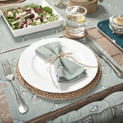 Coastal Birds Fabric Placemats (Set Of 2) 9 Coastal Birds Fabric Placemats (Set Of 2) -Sophie Allport all65820 all65300 coastal birds fabric placemat and napkins set of 4 lifestyle high res square 92a88a75 ceb6 4966 bdf3 b677ad2b0768