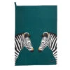 Zebra Statement Tea Towel 1 Zebra Statement Tea Towel -Sophie Allport all67601S zebra tea towel scene cut out high res square