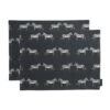 Zebra Fabric Placemats (Set Of 2) 1 Zebra Fabric Placemats (Set Of 2) -Sophie Allport all67820s zebra zsl fabric placemat set of 2 cut out high res square