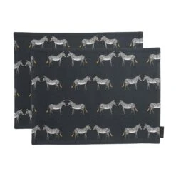 Zebra Fabric Placemats (Set Of 2)