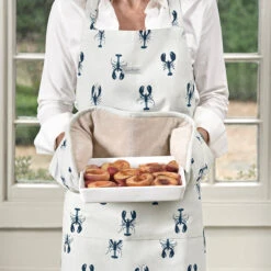Lobster Adult Apron 11 Lobster Adult Apron -Sophie Allport all68250 all68100 lobster adult apron and double oven glove lifestyle high res square