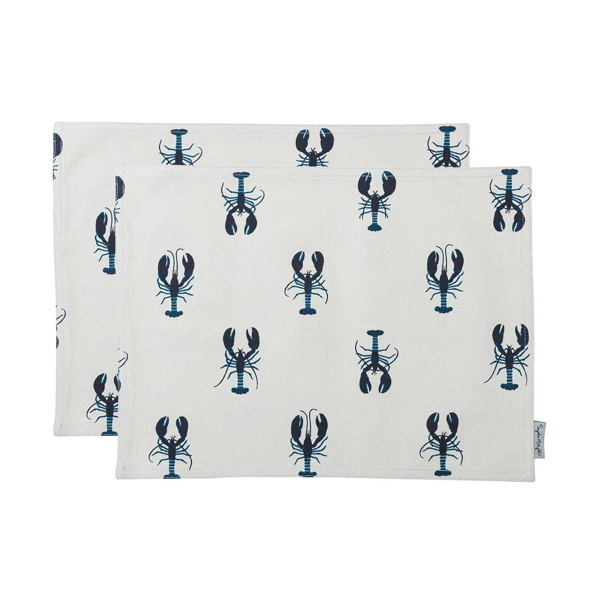 Lobster Fabric Placemats (Set Of 2) 3 Lobster Fabric Placemats (Set Of 2)