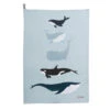 Whales Statement Tea Towel
