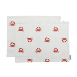 Crab Fabric Placemats (Set Of 2)