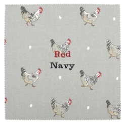 Chicken Adult Apron -Sophie Allport all8000 chicken fabric swatch cut out personalisation high res square 1c54969f 233a 4b53 8aa9 d01bbf03bf57