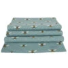 Bees Teal Table Runner -Sophie Allport all80810 bees teal table runner cut out high res square