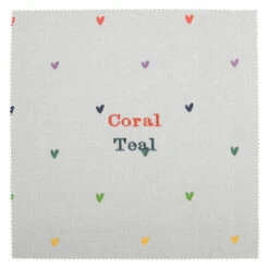 Multicoloured Hearts Tea Towel 13 Multicoloured Hearts Tea Towel -Sophie Allport all81000 hearts multicoloured fabric swatch cut out personalisation high res square f6845cac 80f1 47b9 a480 de732f2215a7