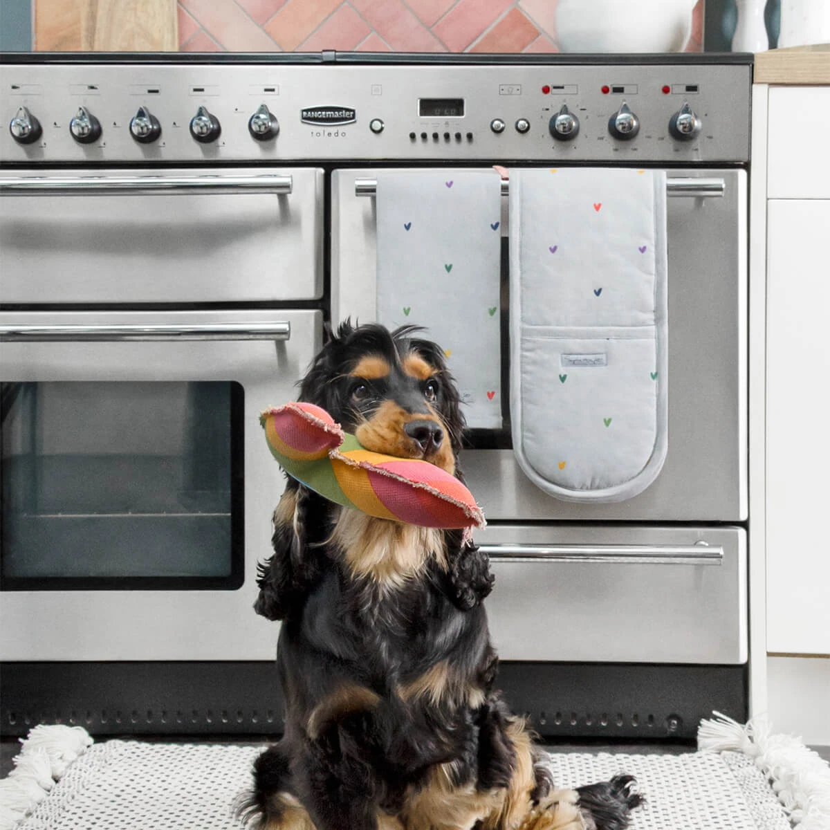 Multicoloured Hearts Tea Towel 6 Multicoloured Hearts Tea Towel - Image 4