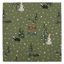 Festive Forest Adult Apron 10 Festive Forest Adult Apron -Sophie Allport all84000 festive forest fabric swatch personalisation cut out high res square