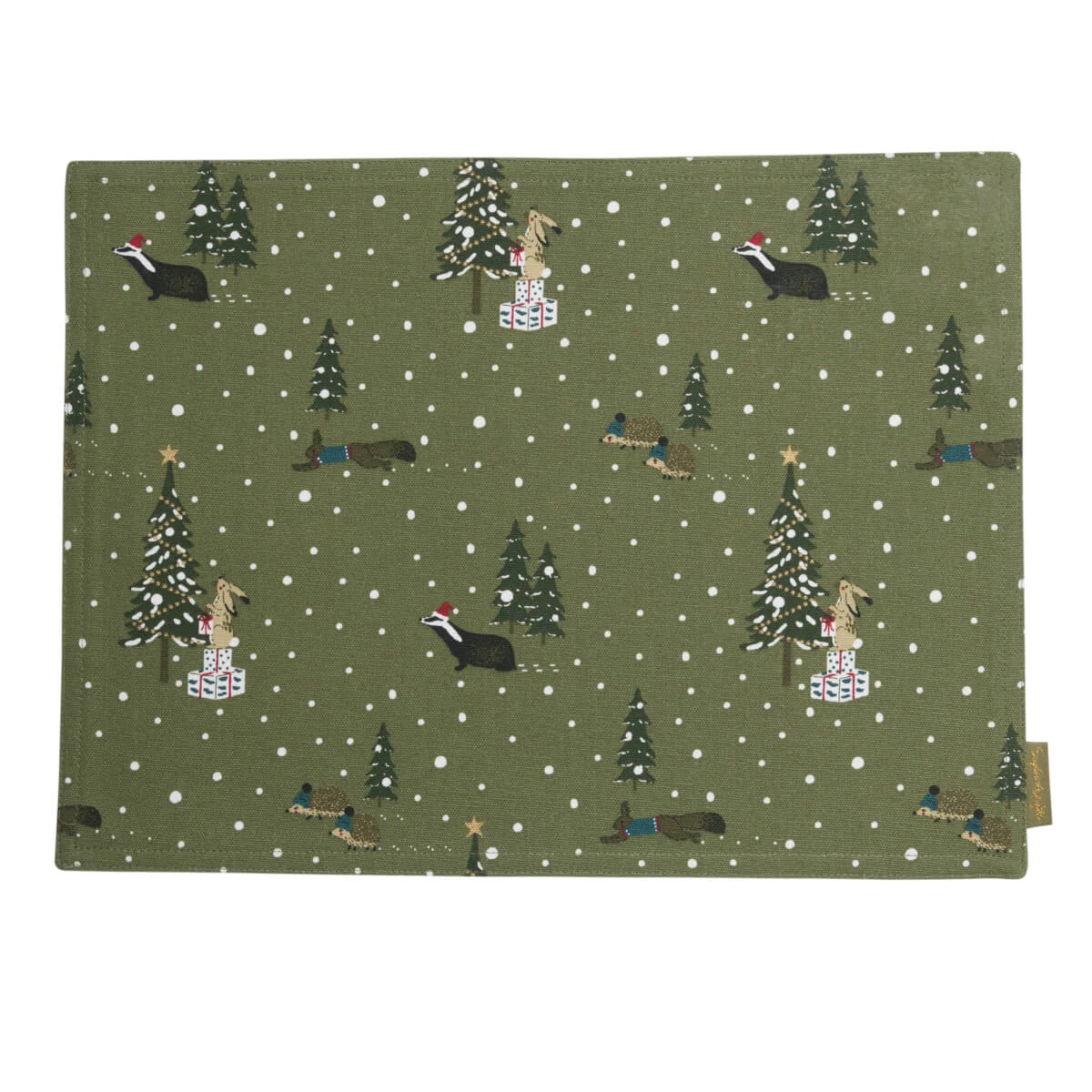 Festive Forest Fabric Placemat 3 Festive Forest Fabric Placemat