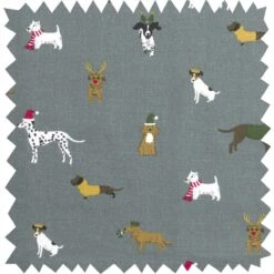 Christmas Dogs Napkins (Set Of 4) -Sophie Allport all87000 christmas dogs fabric swatch cut out high res square 5f01e688 cd56 47a2 bf62 61610cc2d4da