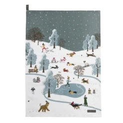 Christmas Dogs Tea Towel (Set Of 2) 15 Christmas Dogs Tea Towel (Set Of 2) -Sophie Allport all87602 christmas dogs tea towel set of 2 cut out high res square