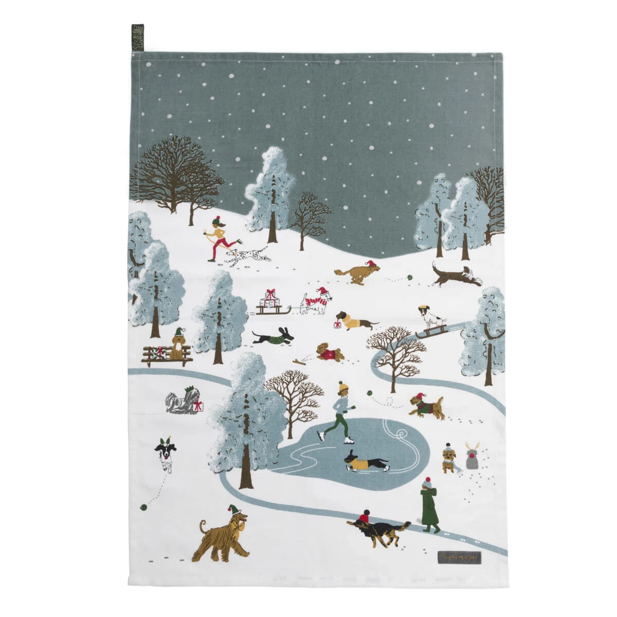 Christmas Dogs Tea Towel (Set Of 2) 8 Christmas Dogs Tea Towel (Set Of 2) - Image 6