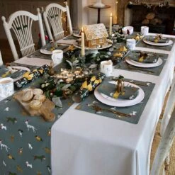 Christmas Dogs Napkins (Set Of 4) -Sophie Allport all87810 all87300 christmas dogs table runner and napkins lifestyle high res square 4bfac901 6c43 4f06 94eb e17dc0ee36a7