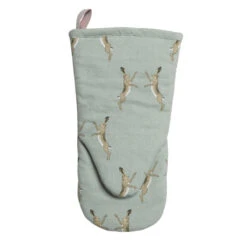 Boxing Hares Oven Mitt -Sophie Allport all95150m boxing hares oven mitt 2 cut out high res square