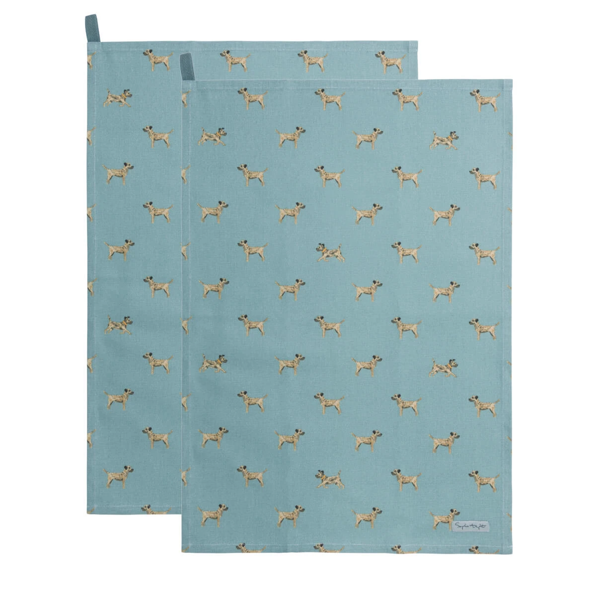 Terriers Tea Towel (Set Of 2) 3 Terriers Tea Towel (Set Of 2)
