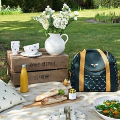 Bees Picnic Bag -Sophie Allport bees picnic collection lifestyle high res square