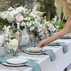 Bees Stoneware Small Side Plate -Sophie Allport bees table setting outdoors 3 lifestyle high res square 8c2658d9 7cba 4e8c a2b6 d586cf0b7c5e