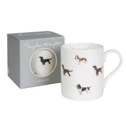 Spaniels Mug -Sophie Allport bm5902 spaniels standard mug box cut out high res square