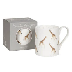 Giraffe Mug -Sophie Allport bm7702 giraffe zsl standard mug box cut out high res square