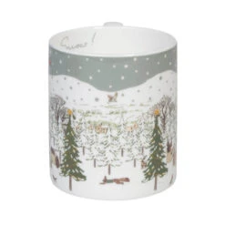 Festive Forest Let It Snow Mug -Sophie Allport bm8401 festive forest standard mug scene 2 cut out high res square