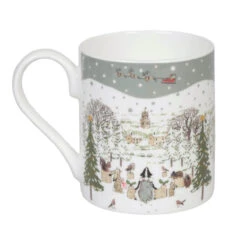 Festive Forest Let It Snow Mug -Sophie Allport bm8401 festive forest standard mug scene 3 cut out high res square