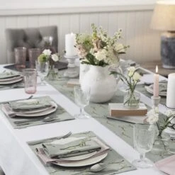 Boxing Hares Table Runner -Sophie Allport boxing hares table setting 3 lifestyle high res square 0667c8b6 c76c 4855 8d6b 043a8e24f1fe