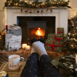 Festive Forest Mug -Sophie Allport cbs3607 bees cashmere socks 2 lifestyle high res square f291a482 5264 4b3b 9669 46eb783ab351