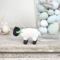 Sheep Felt Decoration -Sophie Allport cd4300f sheep felt bauble decoration lifestyle high res square