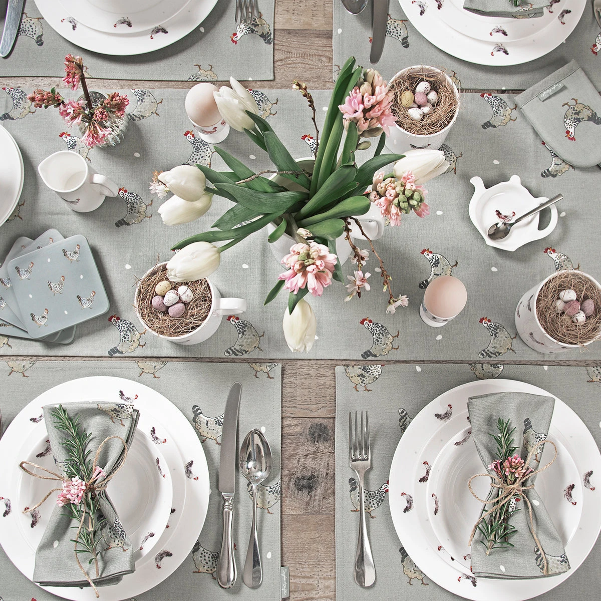 Chicken Coasters (Set Of 4) 5 Chicken Coasters (Set Of 4) - Image 3