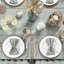 Coastal Birds Fabric Placemats (Set Of 2) 10 Coastal Birds Fabric Placemats (Set Of 2) -Sophie Allport coastal birds table top collection lifestyle 3 high res square