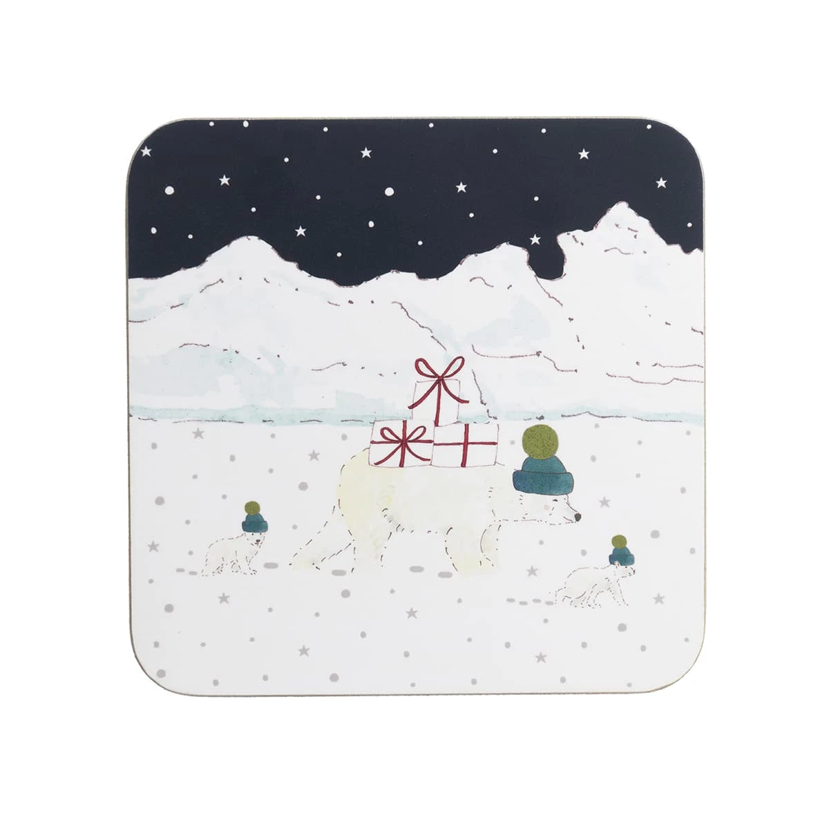 Snow Season Coasters (Set Of 4) 8 Snow Season Coasters (Set Of 4) - Image 6