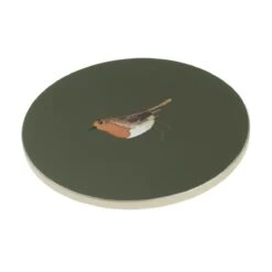Robin Circular Coasters (Set Of 4) 13 Robin Circular Coasters (Set Of 4) -Sophie Allport coc10101 robins circular coasters set of 4 2 cut out high res square
