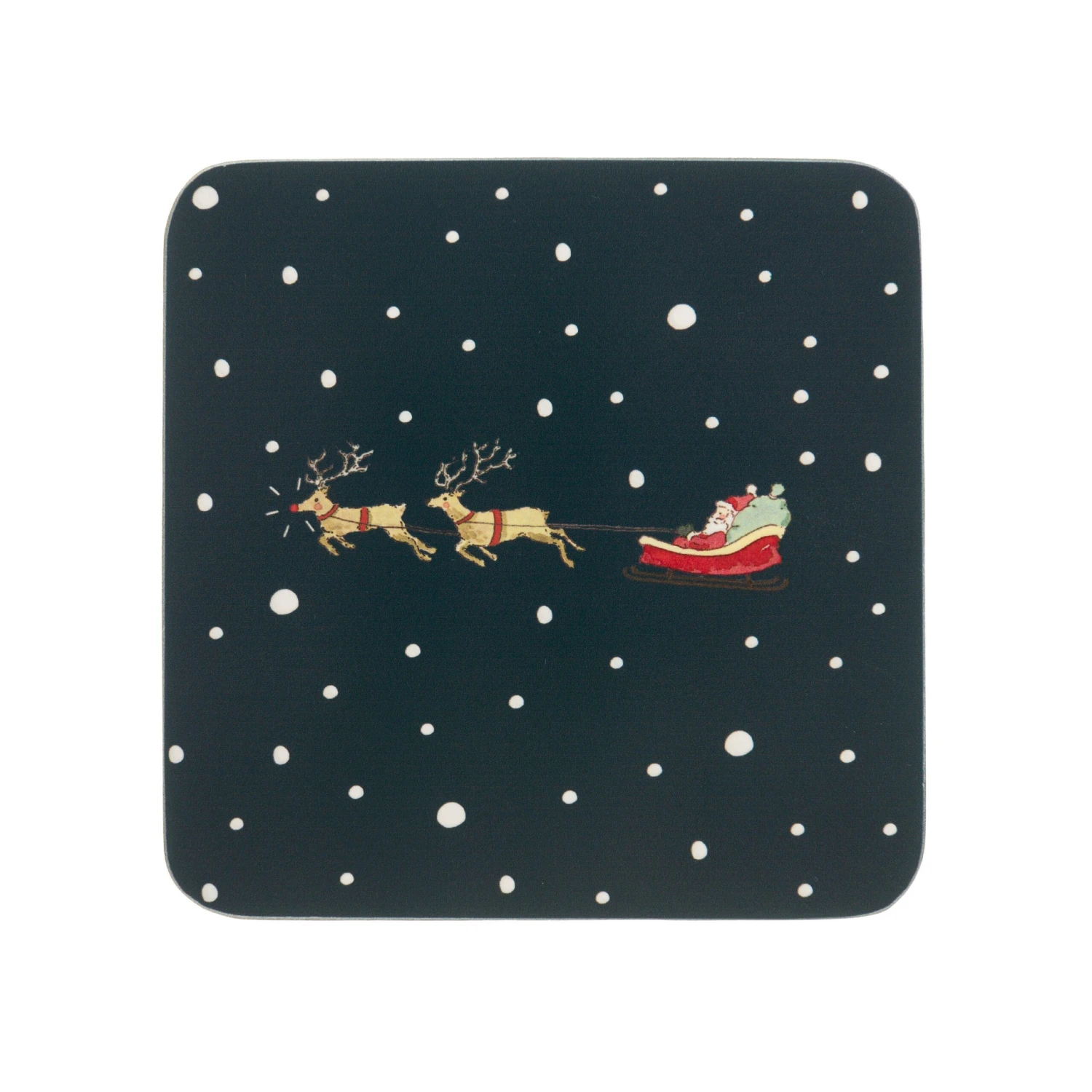 Home For Christmas Coasters (Set Of 4) 3 Home For Christmas Coasters (Set Of 4)