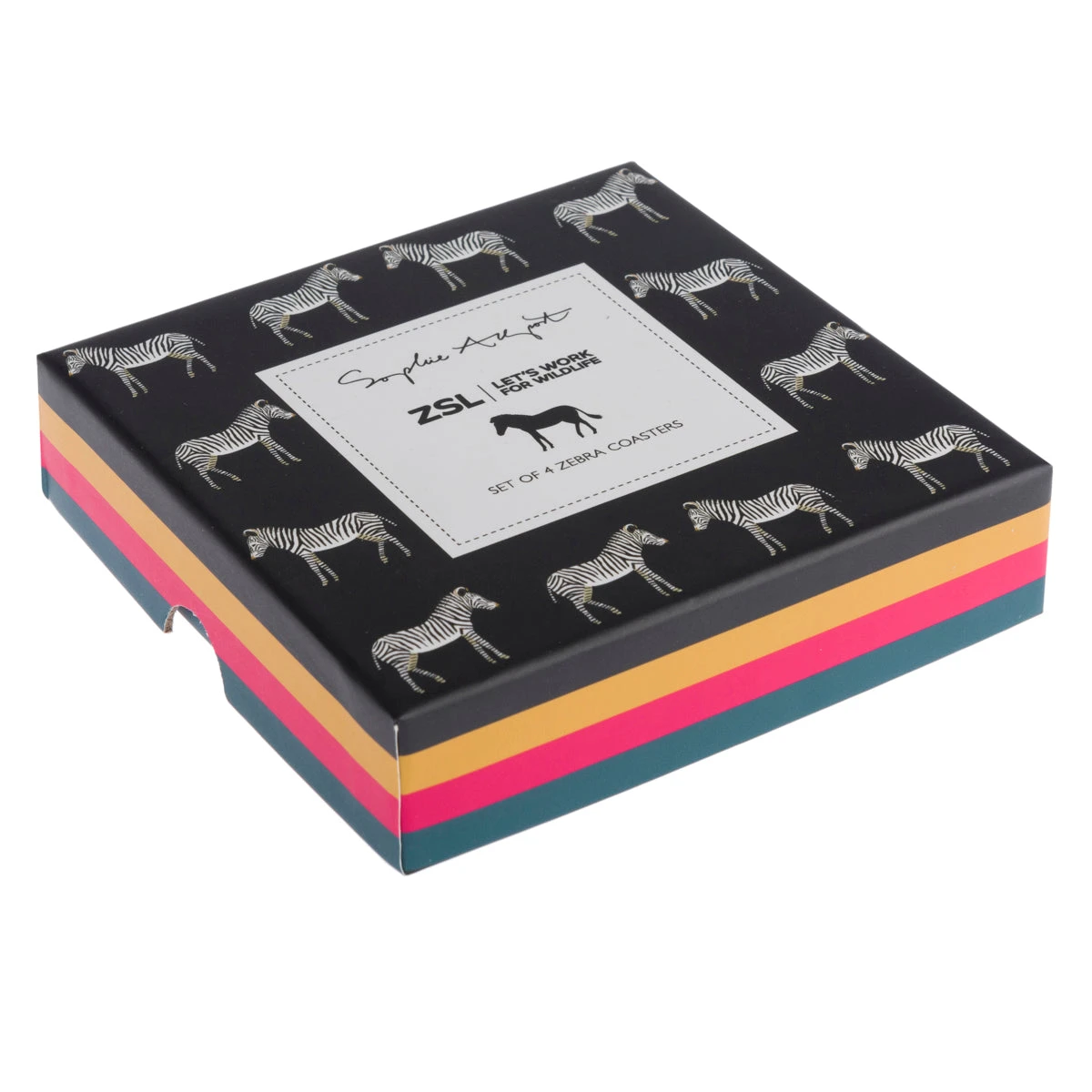 Zebra Coasters (Set Of 4) 6 Zebra Coasters (Set Of 4) - Image 4