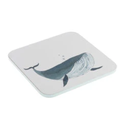 Whales Coasters (Set Of 4) 15 Whales Coasters (Set Of 4) -Sophie Allport coc6901 whales coasters set of 4 5 cut out high res square