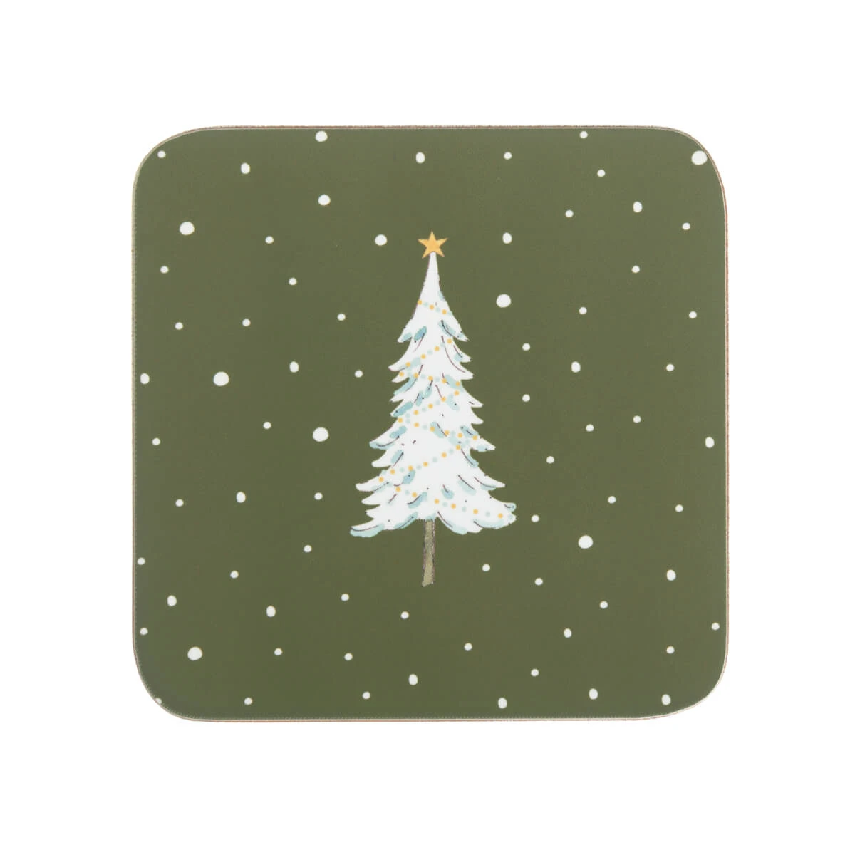 Festive Forest Coasters (Set Of 4) 3 Festive Forest Coasters (Set Of 4)