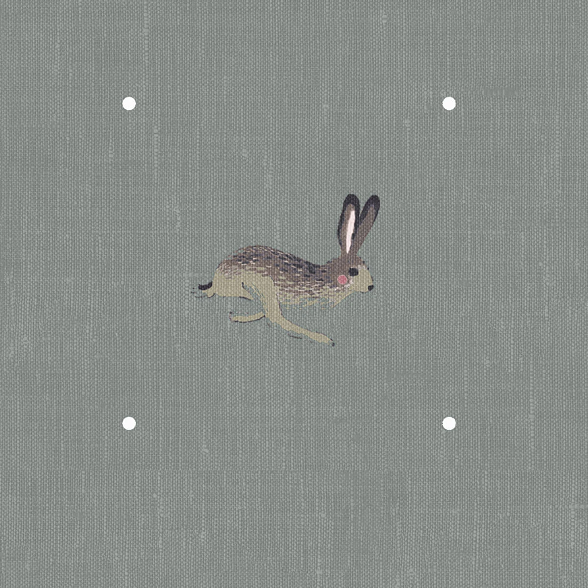 Hare Teal Blue Made To Measure Curtains 4 Hare Teal Blue Made To Measure Curtains - Image 2