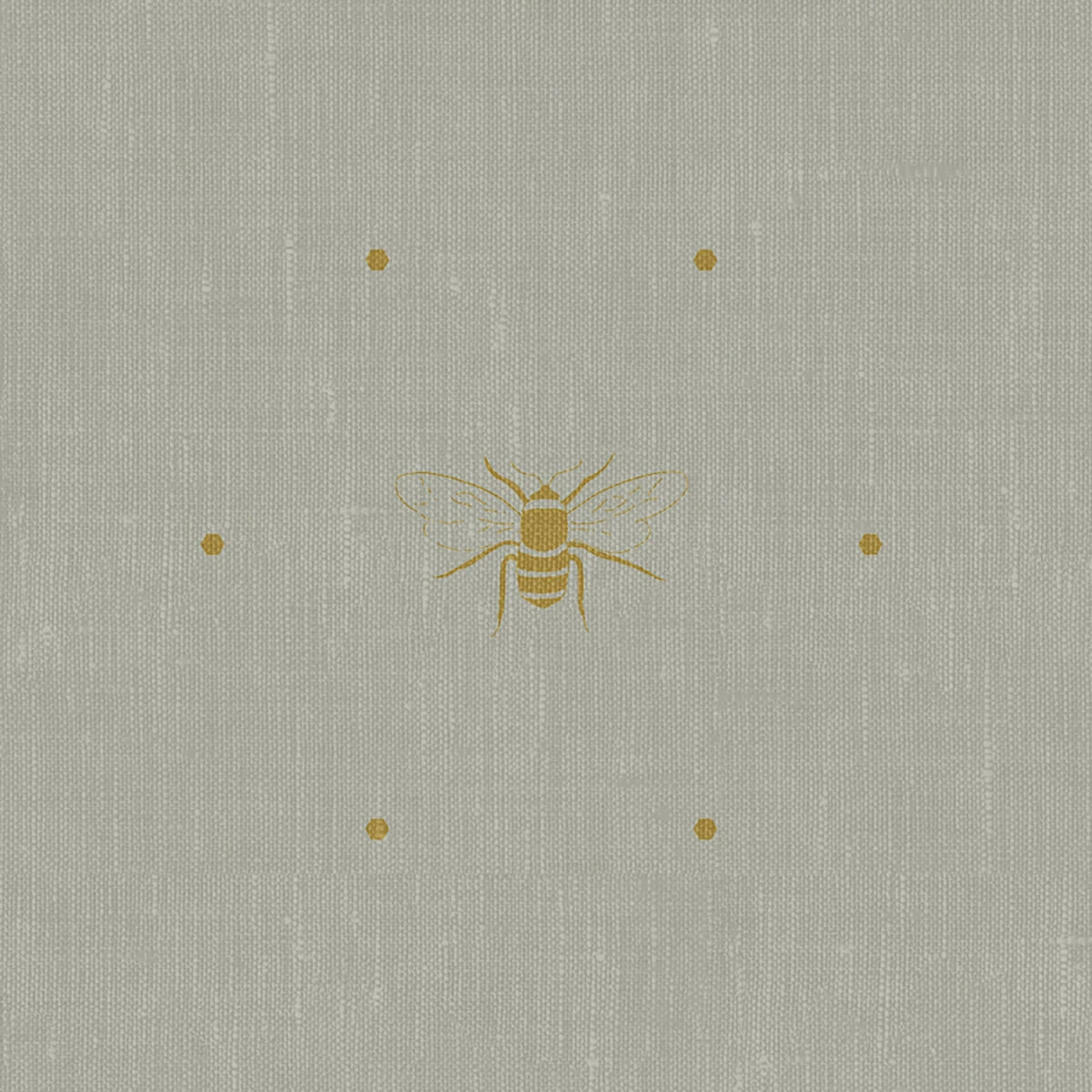 Bees Ochre Made To Measure Curtains 7 Bees Ochre Made To Measure Curtains - Image 5